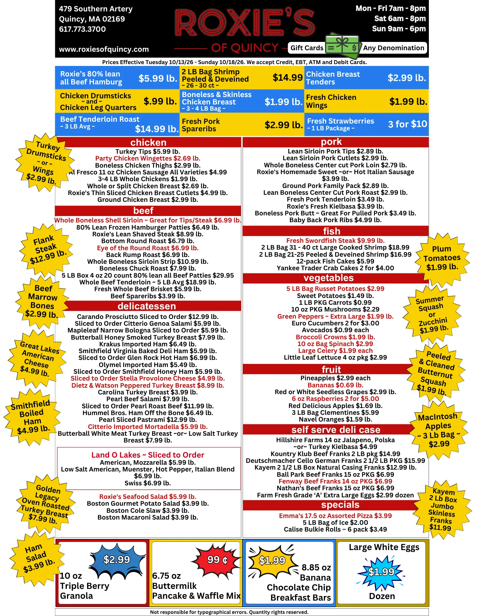 Roxie's of Quincy current weekly ad